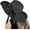 Black, variant on Women's Sun Beach Straw Hat Foldable Floppy Hats Summer UV Protection Wide Brim with Bowknot for Travel Beach Cap