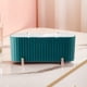 thumbnail image 5 of Caja de almacenamiento Beauty Egg con tapa transparente | Organizador de 4 compartimentos para hisopos, esponjas y discos de algodón | Organizador de tocador y encimera para baño, 5 of 6
