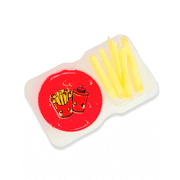 Fries & Ketchup Handmade Clear Slime