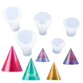 thumbnail image 1 of 5PCS Cone Silicone Mold Decorative Creative Cone Resin Mold Resin Casting Mold, 1 of 10