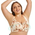 thumbnail image 6 of OSFVNOXV Sport Bras for Women Push Up Bra Plus Size Floral Print Bra Front Closure Soft Stretch Adjustable Everyday Bra First Mothers Day Gift for New Mom ,36D-52G, 6 of 9