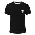 thumbnail image 3 of Caqnni Mens Graphic T-Shirts Short Sleeve Big and Tall Sport Tees Graphic Design Pattern Print Top(Black,M), 3 of 4