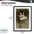thumbnail image 4 of Stupell Industries Transitional Swans For A Swim Black Framed Print Under Glass, 14 x 20, by Petals Prints Design, 4 of 8