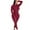 Red, variant on cfhntfmh Lounge Sets for Women Slim Turtleneck Long Sleeve Side Slit Basic Tops Comfy Stretchy Leggings 2 Piece Casual Outfits