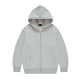 thumbnail image 4 of GiLiling Girls Boys Fleece Lined 2 Piece Sweatsuit Zip Up Hoodie and Jogger Sweatpants Casual Winter Wear (Light Ashy, 3-4 Years), 4 of 4
