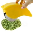 thumbnail image 7 of Herb Roller Mincer, Manual Vegetable Cutter, 6 Stainless Steel Blades, Plastic Handle, for Kitchen, Home, Garnish Prep, 1-pack, Yellow, by FAJHHA, 7 of 7