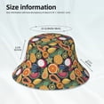 thumbnail image 3 of Honeii Tropical Fruits for Unisex Bucket Hat Waterproof Rain Hat Reversible Shiny Rave Bucket Hat for Concert Festival Boonie Cap, 3 of 6