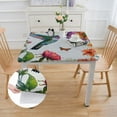 thumbnail image 2 of Awypu Hummingbird Flowers Butterflies Square Tablecloth Washable for Home Kitchen Outdoor Decoration 100% Polyester Fiber 52*52, 2 of 8