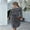 Gray, variant on Women's Soft Special Off Shoulder Scoop Dress | 7 Colors