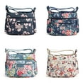 thumbnail image 6 of Floral Pattern Shoulder Bag for Women Casual Multi-Pocket Crossbody Bag Durable Fabric, 6 of 21