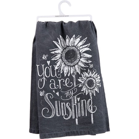 Primitives by Kathy 26885 Chalk Dish Towel 28 x 28 You Are My Sunshine