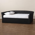 thumbnail image 6 of Bowery Hill Modern Fabric Upholstered Queen Size Daybed in Dark Gray, 6 of 8