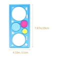 thumbnail image 4 of Shisuyan Pupil Drawing Stencils Assorted Color Plastic 12Pcs 7.9x4.3In, 4 of 8