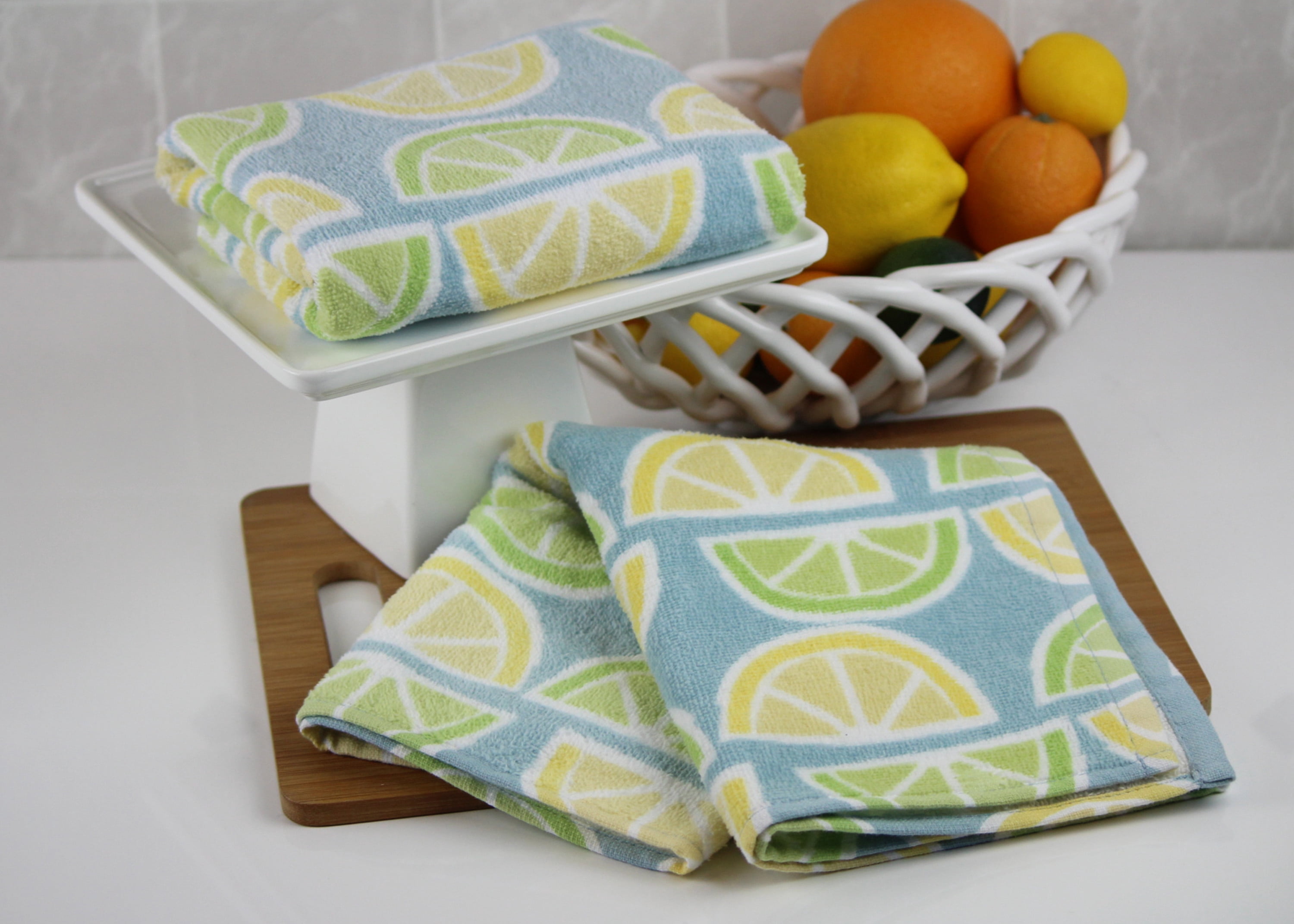 Freshee with Intellifresh Technology, 2 Pack, Kitchen Towel Set, Blue