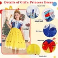 thumbnail image 3 of Marendyee Princess Dress Costume Birthday Halloween Cosplay Party with Accessories 3-4 Years, 3 of 19