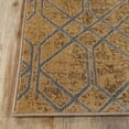 thumbnail image 3 of Superior Abner Geometric Diamond Indoor Area Rug, 2' x 3', Camel/Grey, 3 of 5