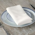 thumbnail image 2 of LA Linen 10-Pack Cloth Napkins, Washable Reusable Polyester Poplin Table Napkins, 18 by 18-Inch, Ivory, 2 of 3