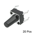 thumbnail image 2 of 6x6x10mm Panel PCB Momentary Tactile Tact Push Button Switch DIP 20PCS, 2 of 4