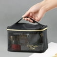 thumbnail image 6 of Double Layer Toiletry Bag Portable Small Tote Bags Bathroom Cosmetic Organizer Women Makeup Bag for Toiletries Essential Oil Single layer, 6 of 9