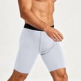 thumbnail image 4 of Ceisia Men's Compression Shorts High Elastic Quick Dry Breathable Athletic Running Training Solid Color Sport Shorts White XXXL Gift, 4 of 6