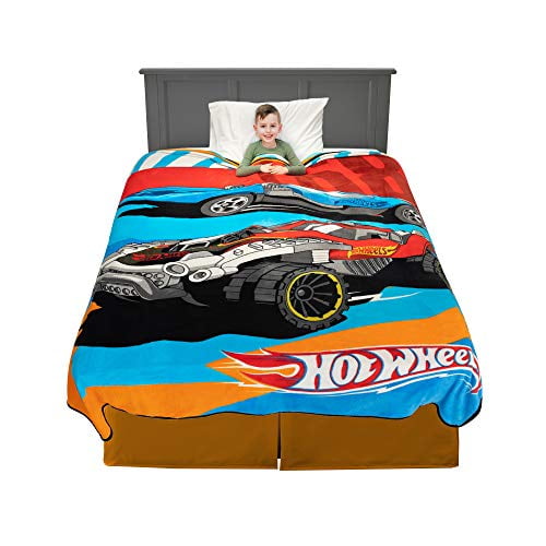 Hot Wheels Blanket Kids Bedding Super Soft Plush Blanket 62 x 90