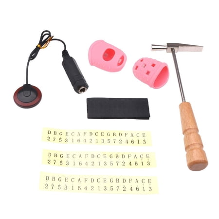 African Mbira Tuner Hammer Tool+Fingertip Protectors Sticker