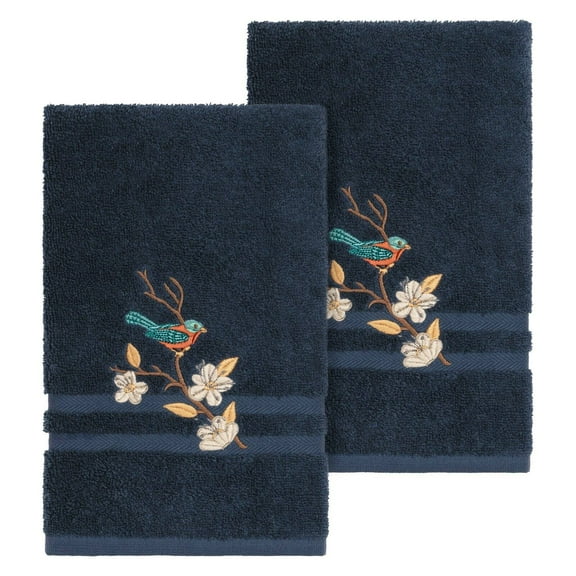 Linum Home Textiles Springtime Turkish Cotton Embellished Hand Towel