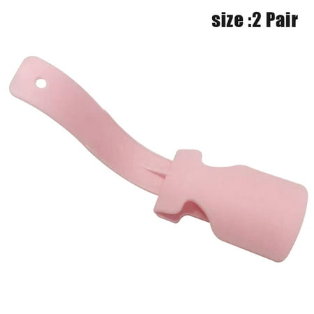 

Fly Sunton 2 Pair Wear Shoe Helpers Unisex Shoe Horn Easy on and off Shoe Lifting Helpers(Pink 2 Pair)
