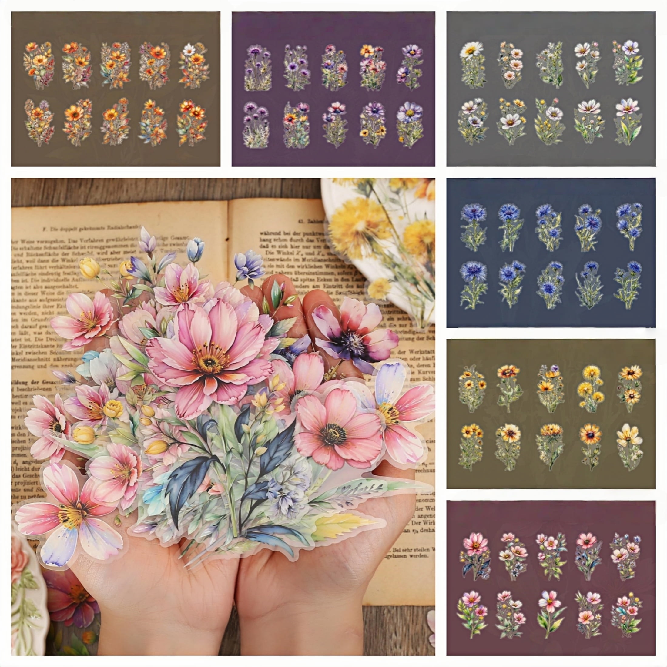JGS Premium - Scrapbooking stickerset met zelfklevende stickers voor doe-het-zelf