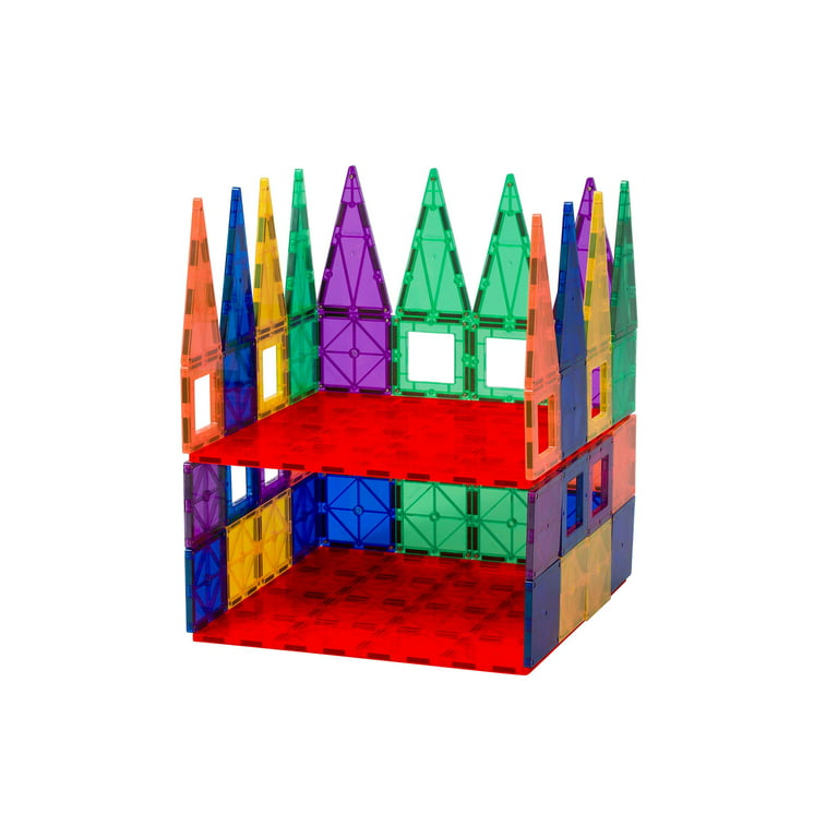 Playmags: Super Durable Building Stabilizer Set, Great add on to all Magnet  Tiles Sets, Works with all Leading Brands 1 - 12x12 (Colors May Vary) 