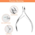 thumbnail image 7 of THRAU Cuticle Trimmer, Newly Upgraded Cuticle Nipper, Safe and Sharp Cuticle Cutter Clipper for Perfect Pedicure, Comfortable Grip and Easy to Carry, 7 of 7