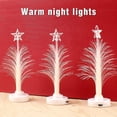 thumbnail image 5 of Mini árbol de Navidad LED con cambio de colores, árbol de Navidad de fibra óptica con una estrella, con pilas, para mesa, luz LED de noche para Navidad, 5 of 5