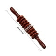 WANGJIAOID Wood Nine Wheel Abdominal Massager Massage Wheel Massage