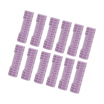 Vocoste 12pcs Convenient Heatless Voluminous Hair Roller for Women 2.68"x0.87" Purple