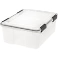 thumbnail image 1 of Caja de almacenamiento Iris Ohyama de 30 cuartos de galón WeatherPro Clear, 1 of 8
