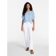 thumbnail image 3 of Time and Tru Women's Boatneck Top with Dolman Sleeves, Sizes XS-XXXL, 3 of 6
