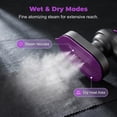 thumbnail image 6 of Upgrade Garment Steamer for Clothes, Portable Travel Clothing Steamer Iron, 21s Fast Heat-up, Travel Size with Large Ceramic Heat Panel,Quick Wrinkle Removal (B), 6 of 8