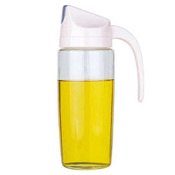 Olive Oil Dispenser Auto Flip Salad Dressing Bottle Oil Cruet Glass Leakproof Bottle Dispensing Cru