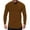 Coffee, variant on Bcfgryg Mens Fashion Casual Sports Fitness Outdoor Curved Hem Solid Color Round Neck T Shirt Long Sleeve Top Men’s T-shirts