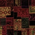 thumbnail image 1 of Ahgly Company Indoor Square Patchwork Brown Transitional Area Rugs, 8' Square, 1 of 4