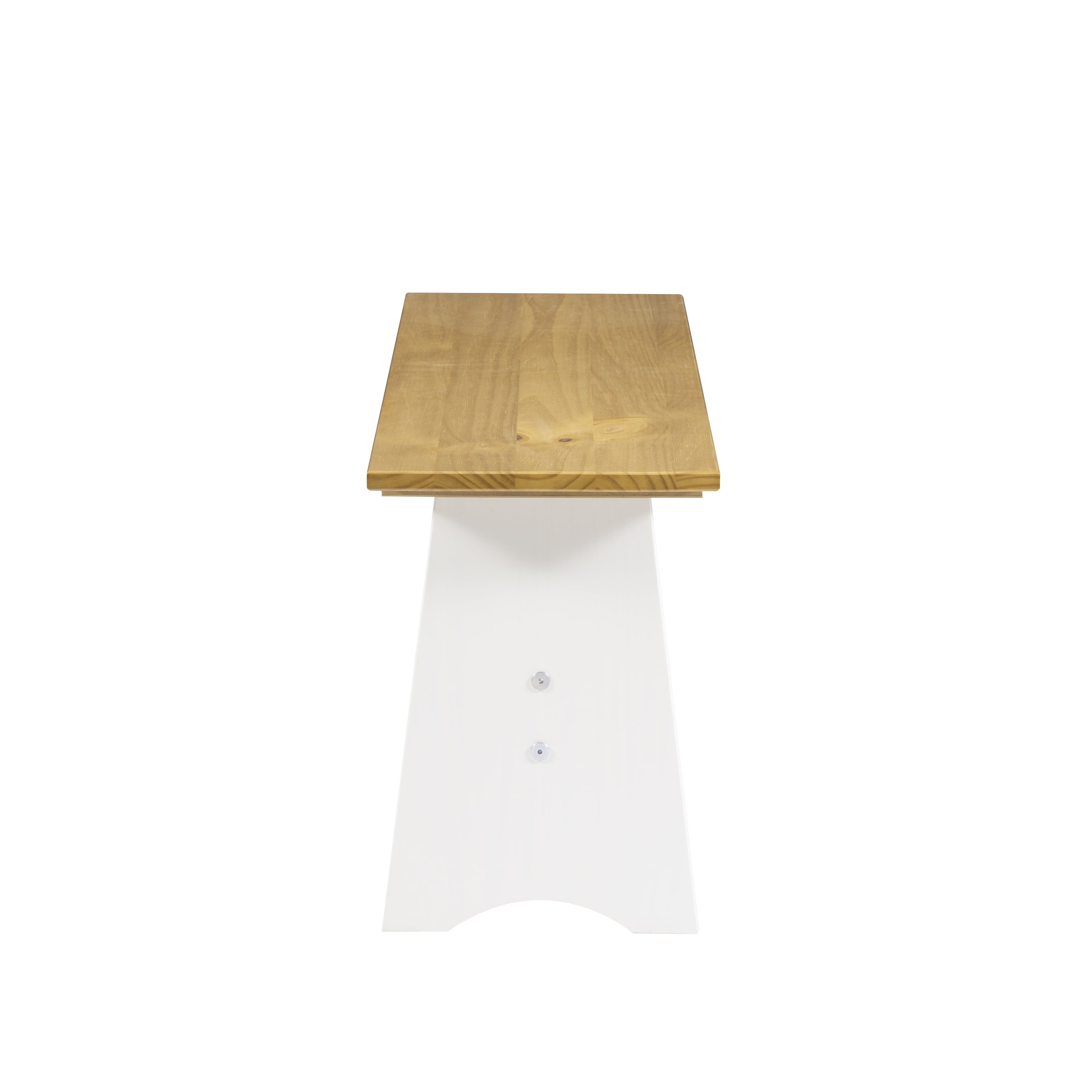Linon Kasey Indoor Backless Dining Bench with Storage, Honey/White