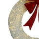 Northlight Pré-Éclairé Arc Rouge Couronne de Noël Artificielle - 36 Pouces, Lumières Blanches Chaudes – image 2 sur 3