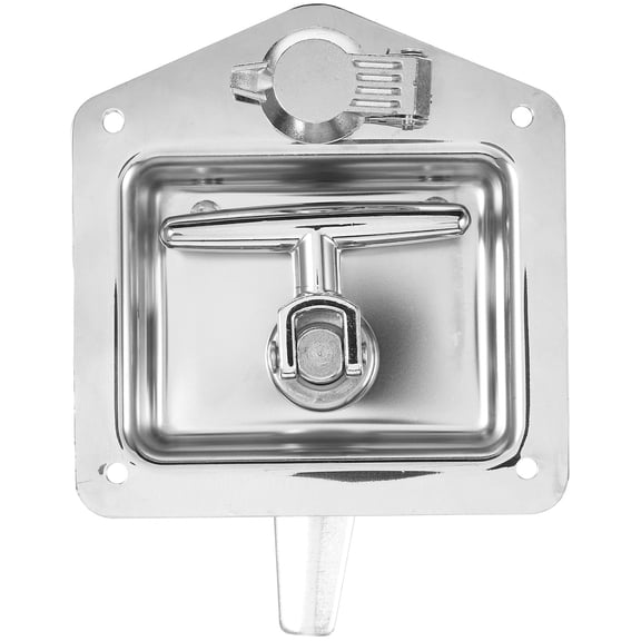 UPGRATOR Practical Plated Silver Toolbox Paddle Lock Replacement Handle for Trailer Rv and Truck Locking
