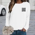 thumbnail image 5 of zaveiop Woman Funny Scannable QR Code Hoodie (Z-White, XL), 5 of 8