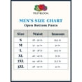 thumbnail image 7 of Fruit of the Loom Men's and Big Men's Fleece Open Bottom Sweatpants, 2 Pack, 7 of 7