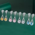 thumbnail image 2 of Vireellx Diamond Earrings for Women Water Drop Temperament Earrings Jewelry for Her Birthday Christmas Gifts, 2 of 14