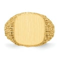 thumbnail image 4 of 14k Yellow Gold Solid Back Mens Signet Ring Size 10 Ring for Men - 10.5 Grams, 4 of 6