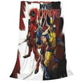 thumbnail image 2 of Deadpool And Wolverine Throw Blanket - Fuzzy Blanket Super Soft Lightweight Bedding 40x30, 2 of 3