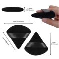 thumbnail image 2 of 6 Triangle Powder Puff,makeup Puff For Face Powder,velour Triangle Sponges For Banmo, 2 of 5