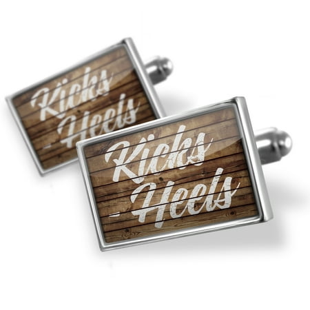 Cufflinks Painted Wood Kicks > Heels - NEONBLOND
